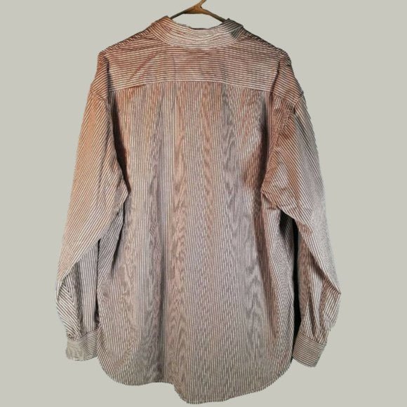 Izod Men's Striped Button Down Long Sleeve Shirt - Picture 4 of 4